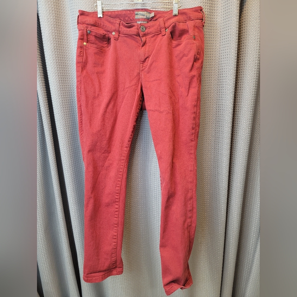 Torrid Boyfriend Straight In Red Size 12 R